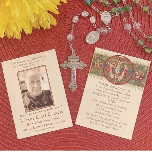 Christ Crucifié avec les anges catholique funérail