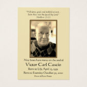 Christ Crucifié avec les anges catholique funérail (Dos)