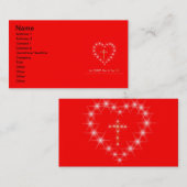 Christ dans votre coeur Carte de visite (Devant / Derrière)