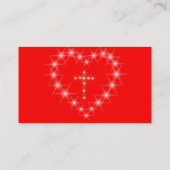 Christ dans votre coeur Carte de visite (Dos)