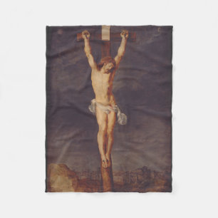 Christ dood aan het kruis door Peter Paul Rubens K Fleece Deken