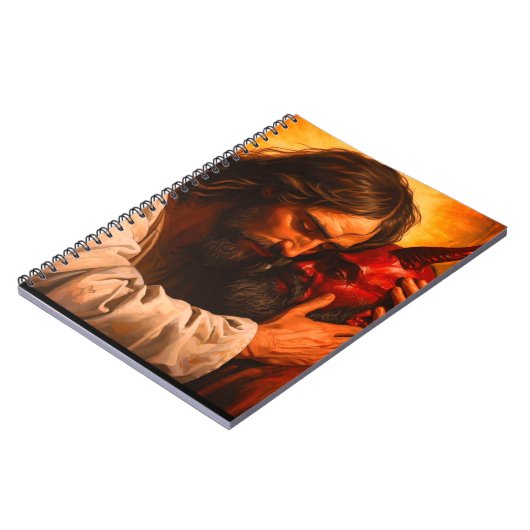 Christ Embracing Lucifer Notebook Notitieboek (Linkerzijde)