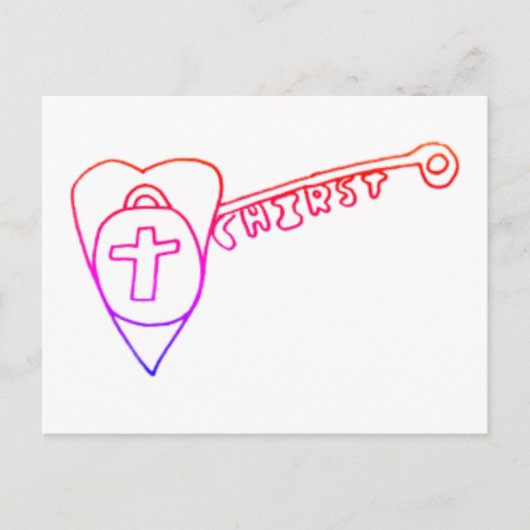 Christ est la carte postale clé (Devant)