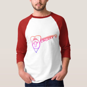 Christ est le T-shirt Raglan masculin clé