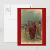 Christ est né Carte postale (Devant / Derrière)