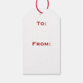 Christ est né ! étiquette cadeau de Noël (Dos)