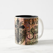 Christ est né Mug de Noël (Devant droit)