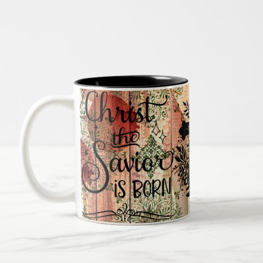 Christ est né Mug de Noël (Gauche)