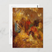Christ et ses disciples par Odilon Redon Carte pos (Devant / Derrière)