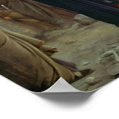 Christ Healing the Blind Man van Carl Bloch Poster (Hoek)