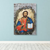 Christ Icon grotte dessin Toile Imprimer (Insitu (Plancher de Bois))
