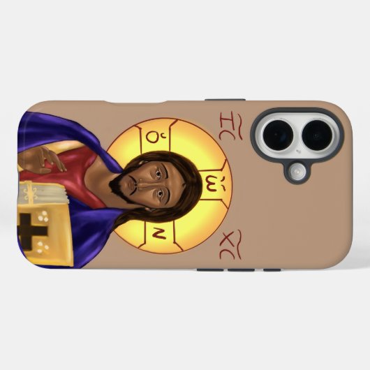 Christ Icon iPhone case - multiple sizes (Achterkant (horizontaal))