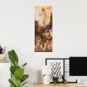 Christ in Limbo - Hans Mielich Fine Art Poster (Bureau à domicile)