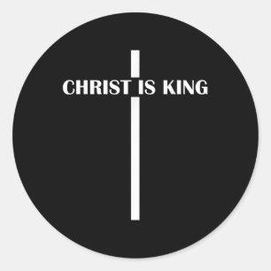Christ is King Christelijk Faith Church Christ is Ronde Sticker