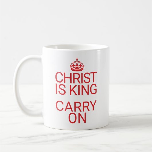 Christ is King Christelijke Bijbelstudie Koffiemok (Links)