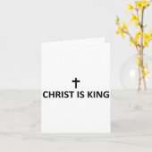 Christ Is King Subtle Minimal Christian Faith Reli Kaart (Gele Bloem)