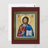 Christ la carte de prière de l'enseignant (Devant / Derrière)