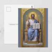 Christ le Maître / Carte de Pâques Tout Puissant (Devant / Derrière)