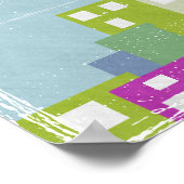 Christ le Rédempteur affiche de voyage Favela (Coin)