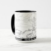 Christ le Rédempteur Mug (Transparent) (Devant gauche)