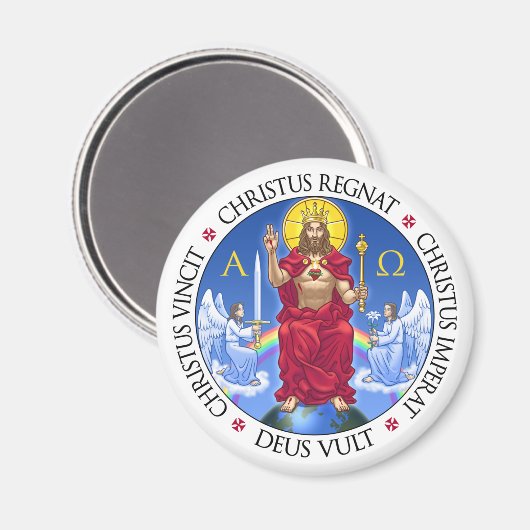 Christ le Roi - aimant (Recto/Verso)