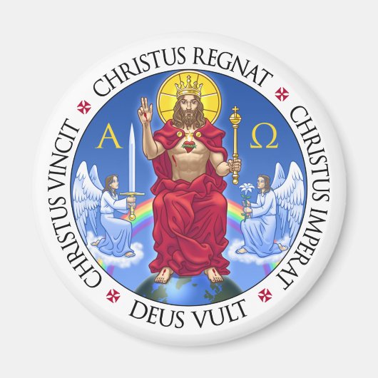 Christ le Roi - aimant (Devant)