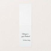 Christ le Sauveur est né Christian Foldcard Carte (Inside Unfolded)