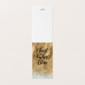 Christ le Sauveur est né Christian Foldcard Carte (Outside Unfolded)