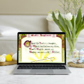 Christ le Seigneur est ressuscité Hymn Carte de Pâ