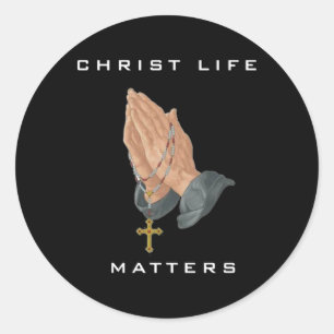 Christ Life S - Een krachtig, door geloof geïnspir Ronde Sticker