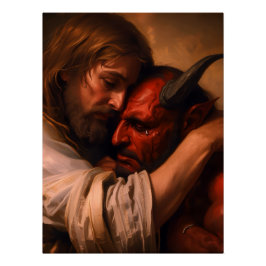 Christ Loving Lucifer Perfect Poster