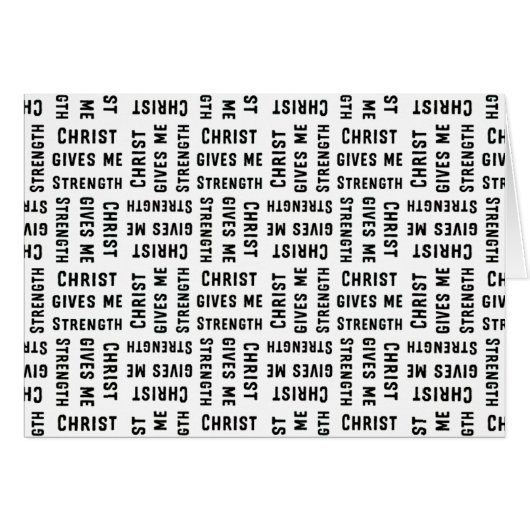Christ me donne de la force Parakaleo carte de not (Devant Horizontal)