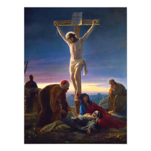 Christ on the Cross by Carl Bloch Foto Afdruk