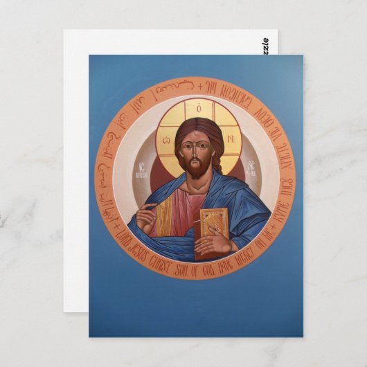 Christ Pantocrator Prayer Kaart (Voorkant / Achterkant)