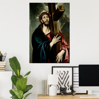 Christ portant la Croix (Lumière 1) Affiche