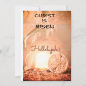 Christ ressuscité Hallelujah Carte de Pâques (Devant)