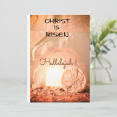 Christ ressuscité Hallelujah Carte de Pâques (Debout devant)