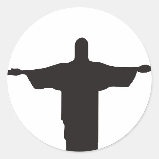 Christ Ronde Sticker (Voorkant)