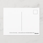Christ sur la carte postale croisée (Dos)
