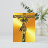 Christ sur la carte postale croisée (Debout devant)
