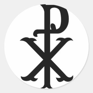 Christ Symbool PX Ronde Sticker