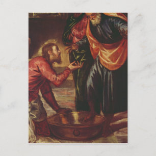 Christ Washing the Feet of the Disciples Briefkaart