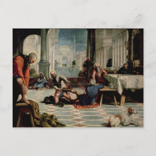 Christ Washing the Feet of the Disciples Briefkaart