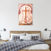 Christain Cross Artwork Canvas Afdruk (Insitu (Slaapkamer))