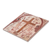 Christain Cross Artwork Tegeltje (Zijkant)