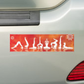 Christamas Yoga Bumpersticker (Op auto)