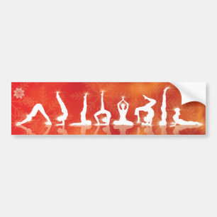 Christamas Yoga Bumpersticker