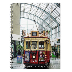Christchurch City Tour Tram no.178 Nieuw-Zeeland Notitieboek