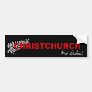 CHRISTCHURCH , NIEUW - ZEELAND BUMPERSTICKER