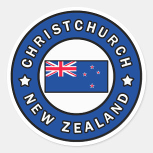 ChristChurch Nieuw-Zeeland Ronde Sticker